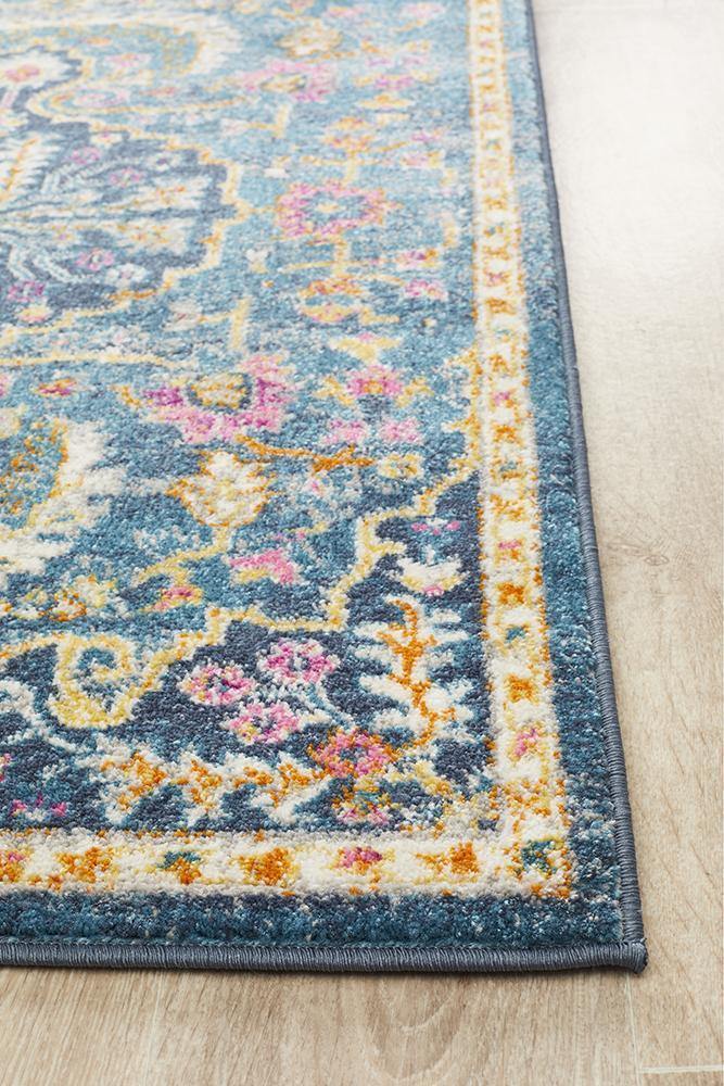 Babylon 209 Navy  Runner Rug - Cozy Rugs Australia