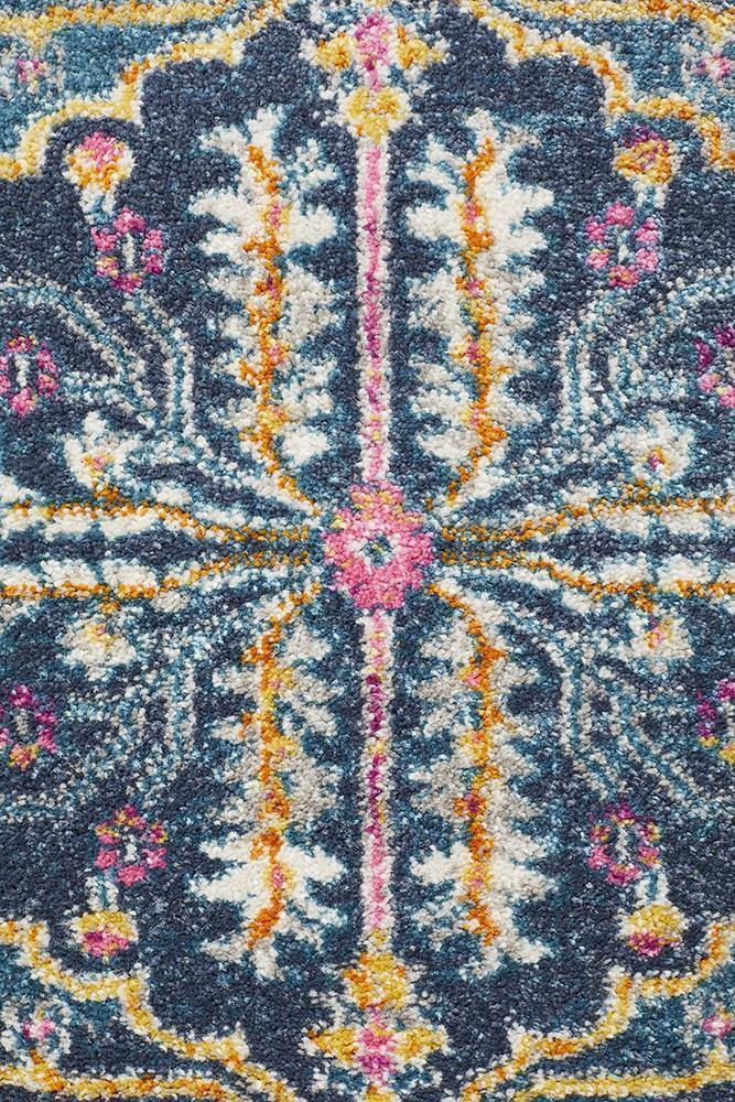 Babylon 209 Navy  Runner Rug - Cozy Rugs Australia