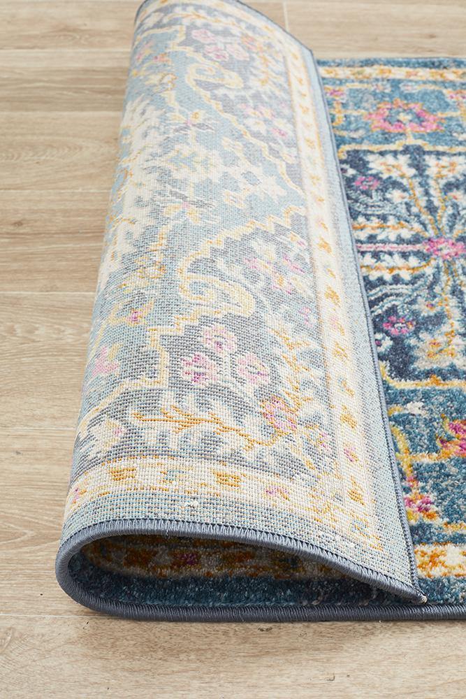 Babylon 209 Navy  Runner Rug - Cozy Rugs Australia