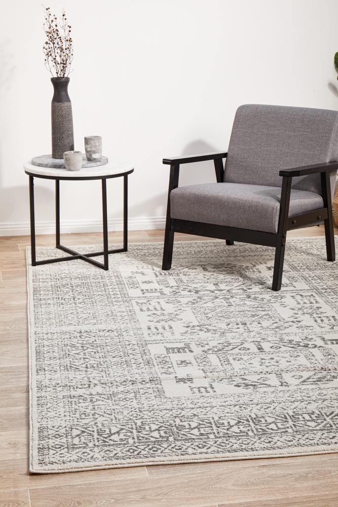 Chrome Addison Silver Rug - Cozy Rugs Australia
