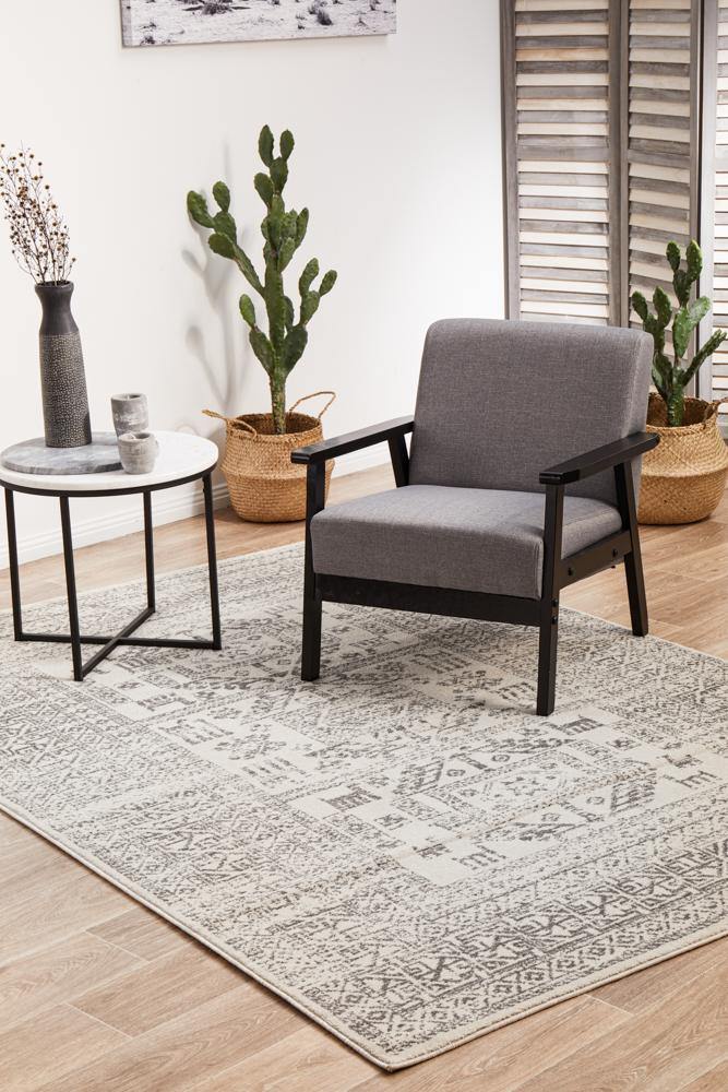Chrome Addison Silver Rug - Cozy Rugs Australia