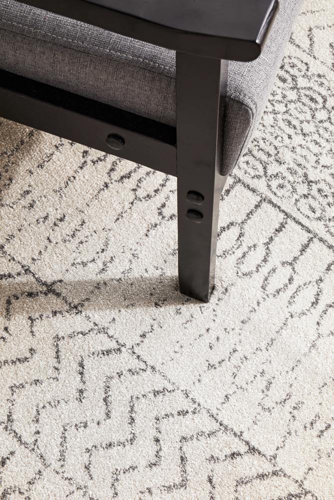 Chrome Harper Silver Runner Rug - Cozy Rugs Australia