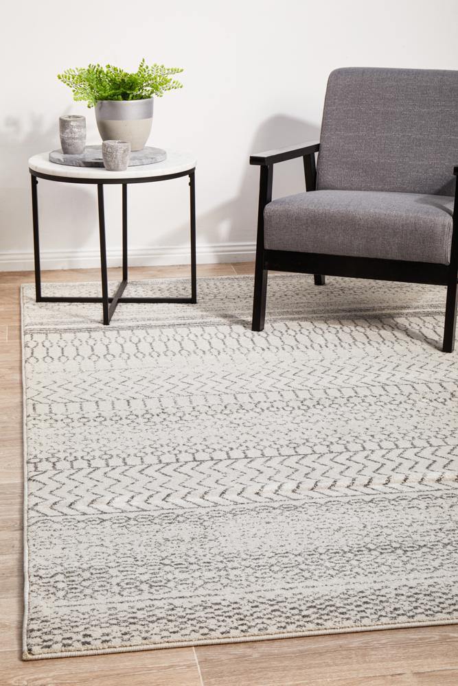 Chrome Harper Silver Rug - Cozy Rugs Australia