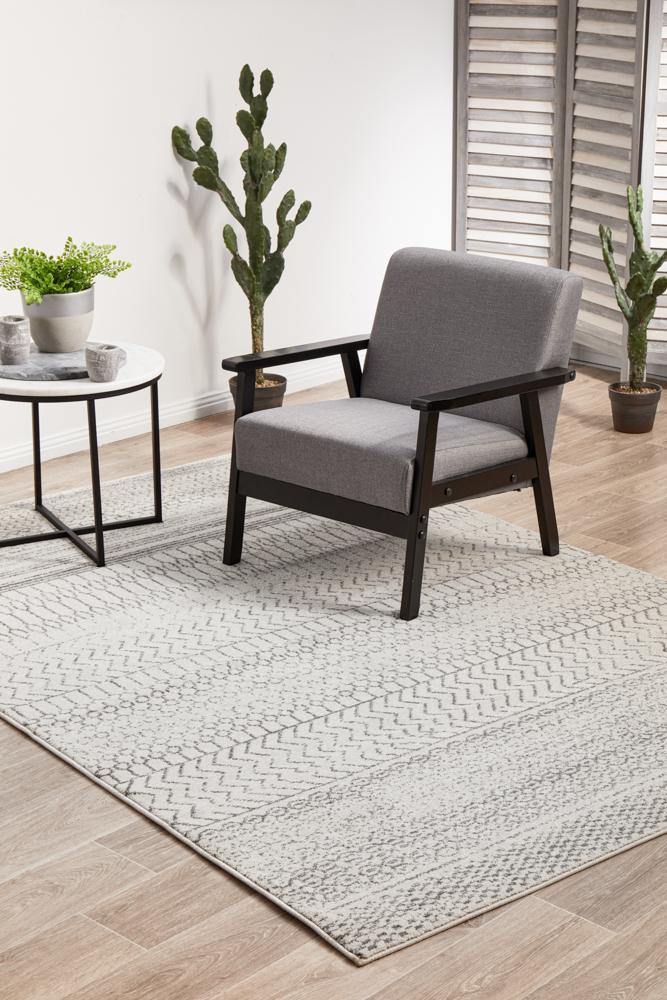 Chrome Harper Silver Rug - Cozy Rugs Australia
