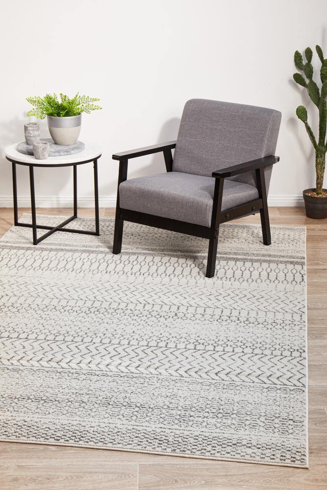 Chrome Harper Silver Rug - Cozy Rugs Australia