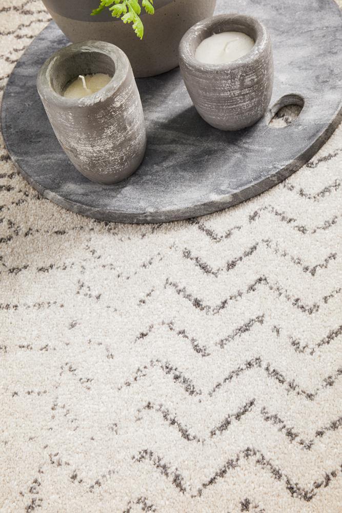 Chrome Harper Silver Rug - Cozy Rugs Australia
