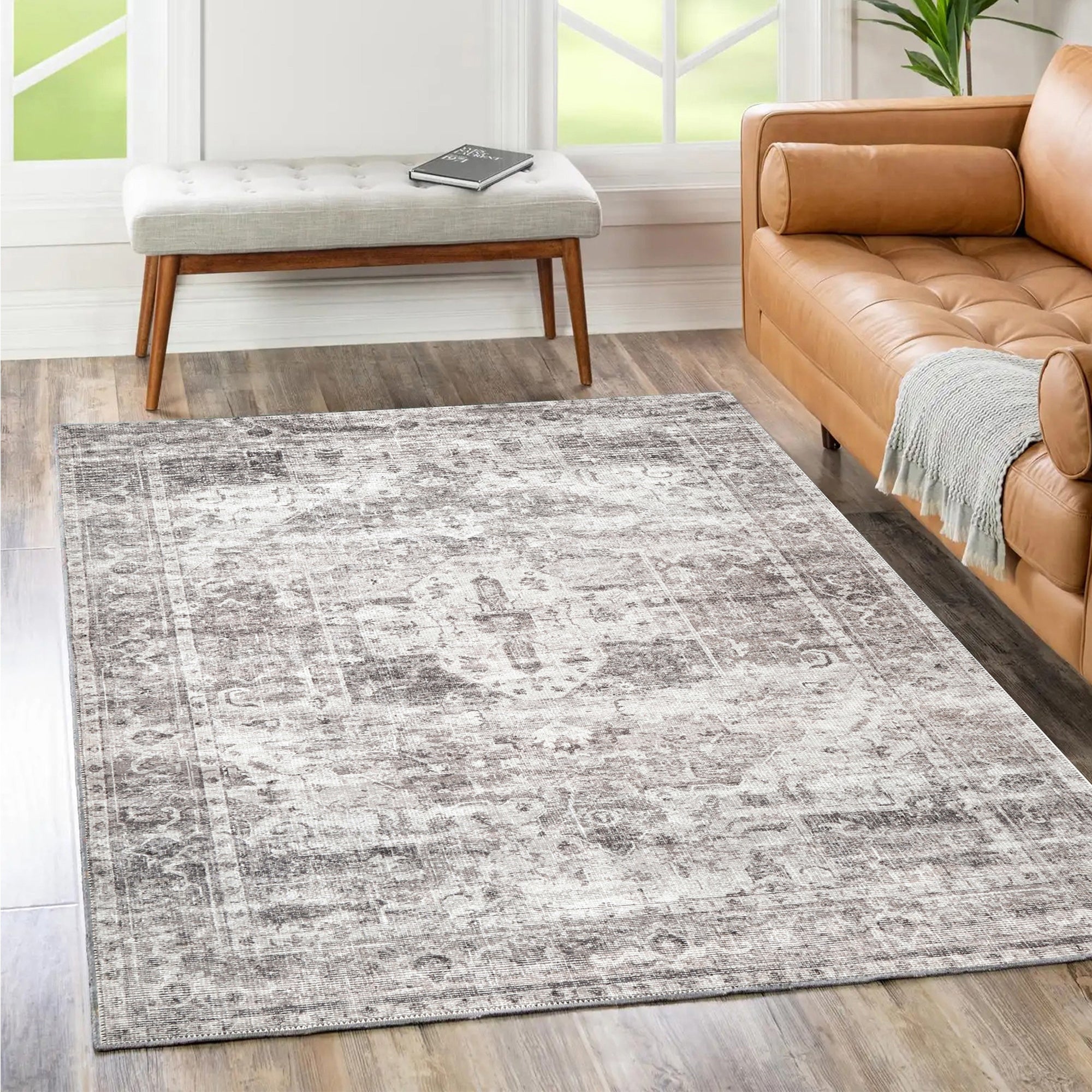 Chateau Ash Rug washable