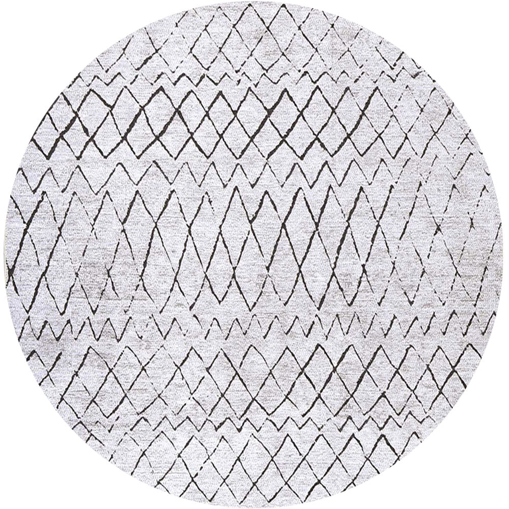 Alma Scandi in Silver : Round Rug