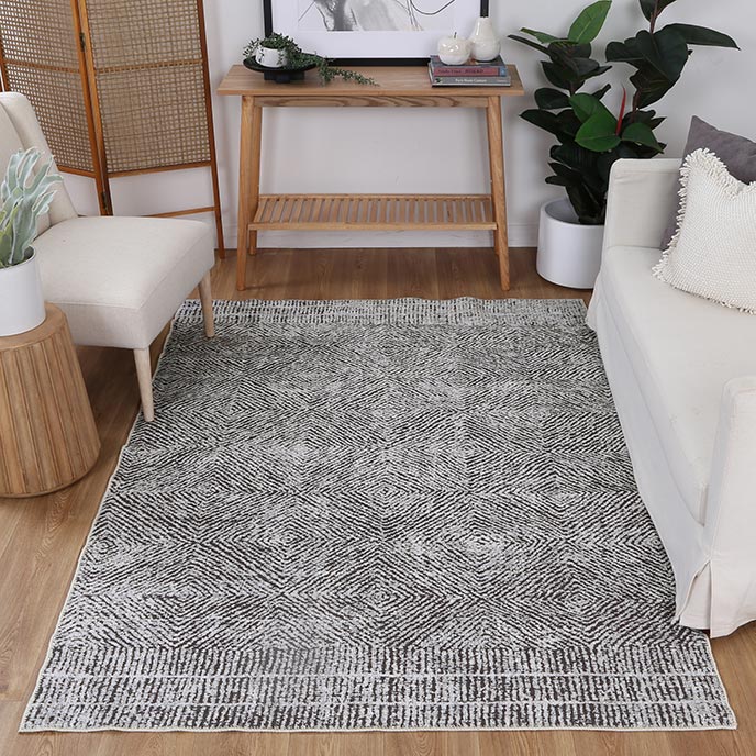 Contemporary Lauro Grey Rug quality