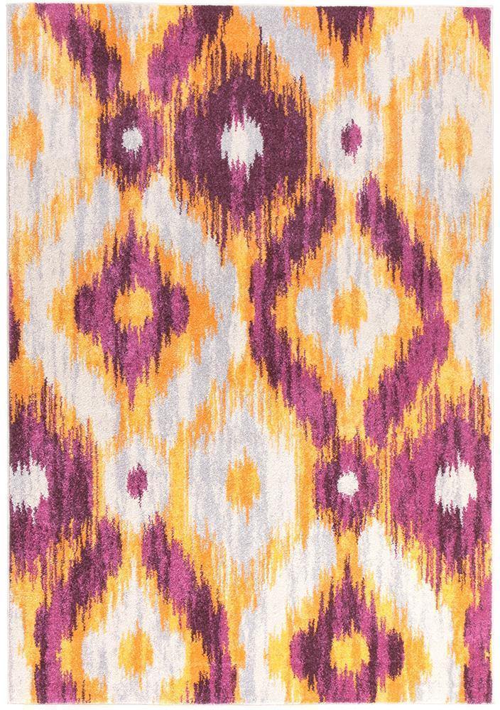 Dimensions Divinity Burst Aubergine Modern Rug - Cozy Rugs Australia