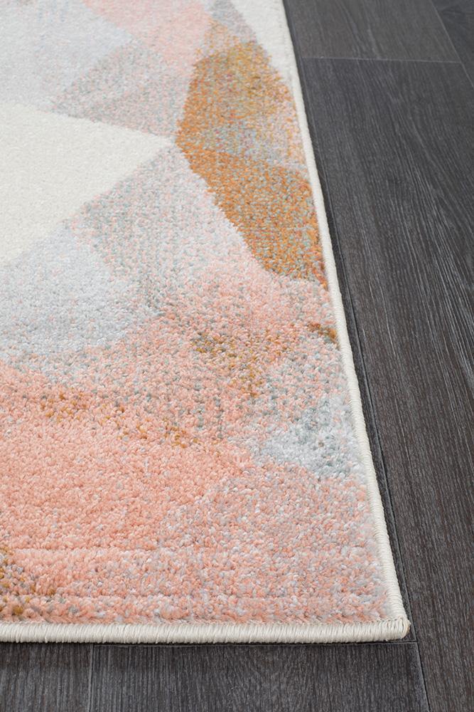 Dimensions Divinity Shatter Blush Modern Runner Rug - Cozy Rugs Australia
