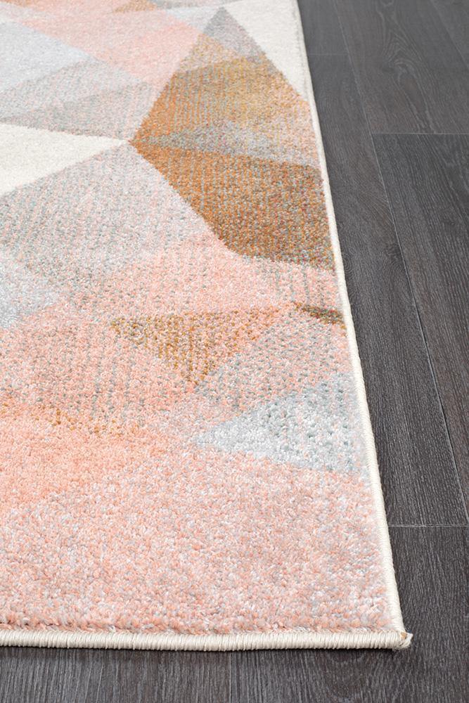 Dimensions Divinity Shatter Blush Modern Rug - Cozy Rugs Australia