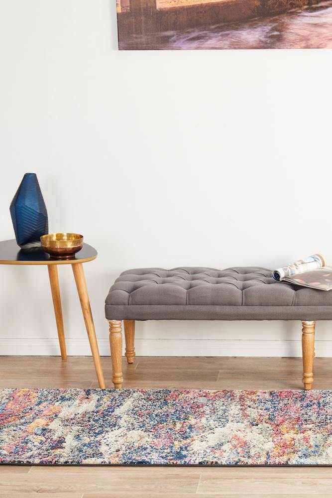 Dreamscape Splash Modern Midnight Runner Rug - Cozy Rugs Australia