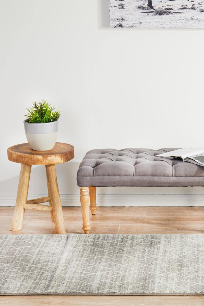 Evoke Remy Silver Transitional Runner Rug - Cozy Rugs Australia