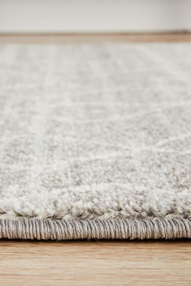 Evoke Remy Silver Transitional Runner Rug - Cozy Rugs Australia