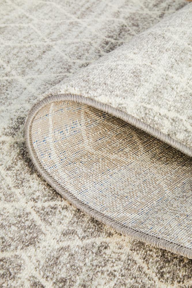 Evoke Remy Silver Transitional Runner Rug - Cozy Rugs Australia