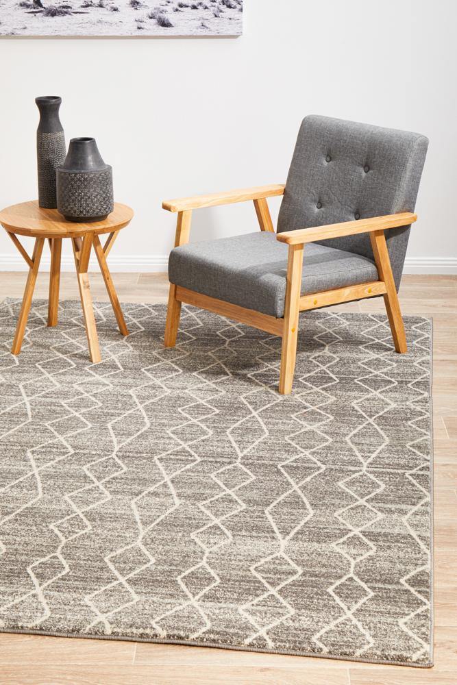 Evoke Remy Silver Transitional Rug - Cozy Rugs Australia