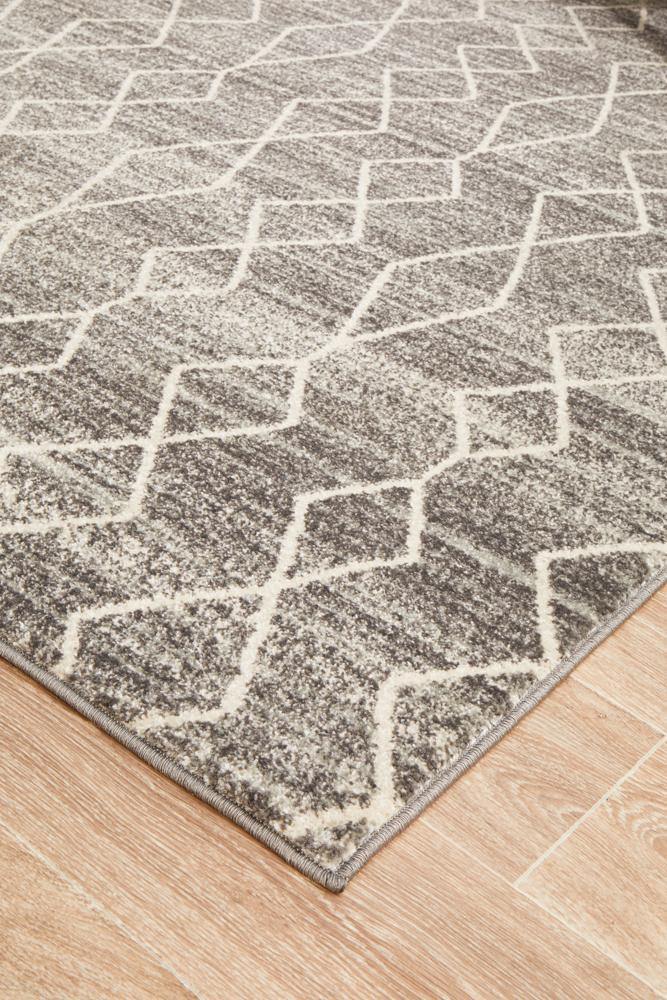 Evoke Remy Silver Transitional Rug - Cozy Rugs Australia