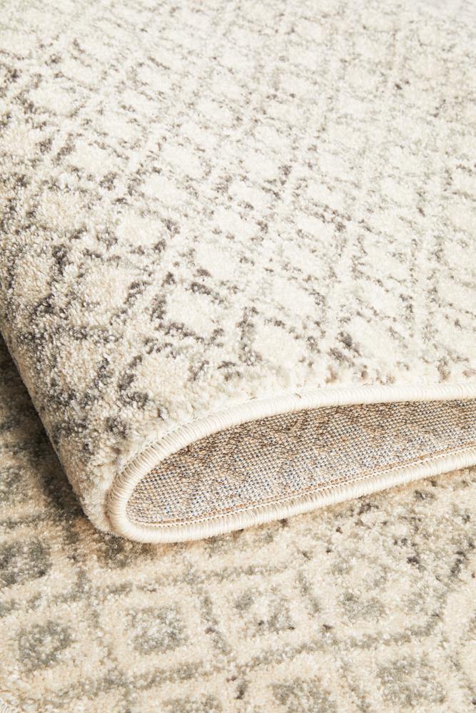 Evoke Diamond Grey Transitional Rug - Cozy Rugs Australia