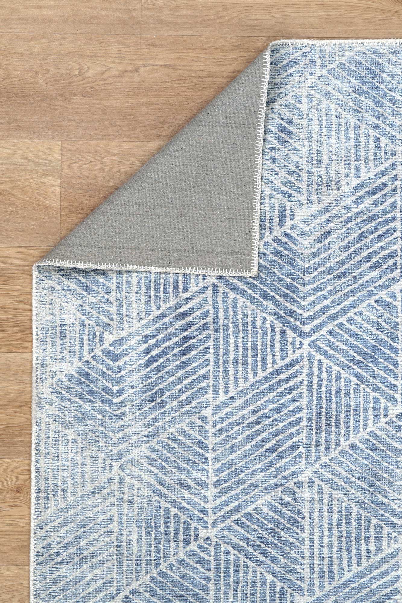 Greenport Denim Rug folded