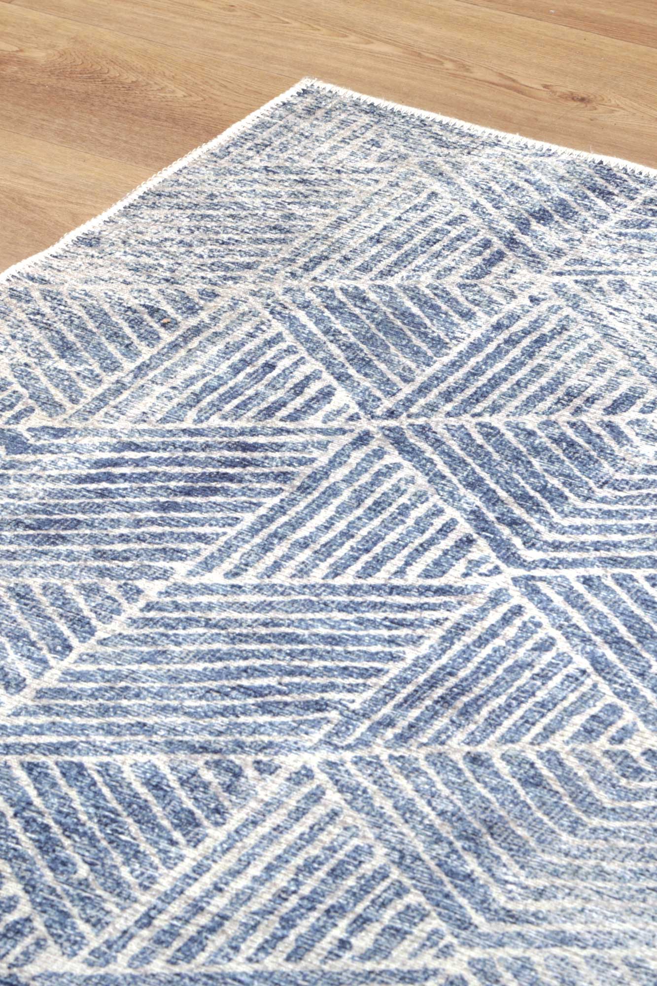 Greenport Denim Rug on side