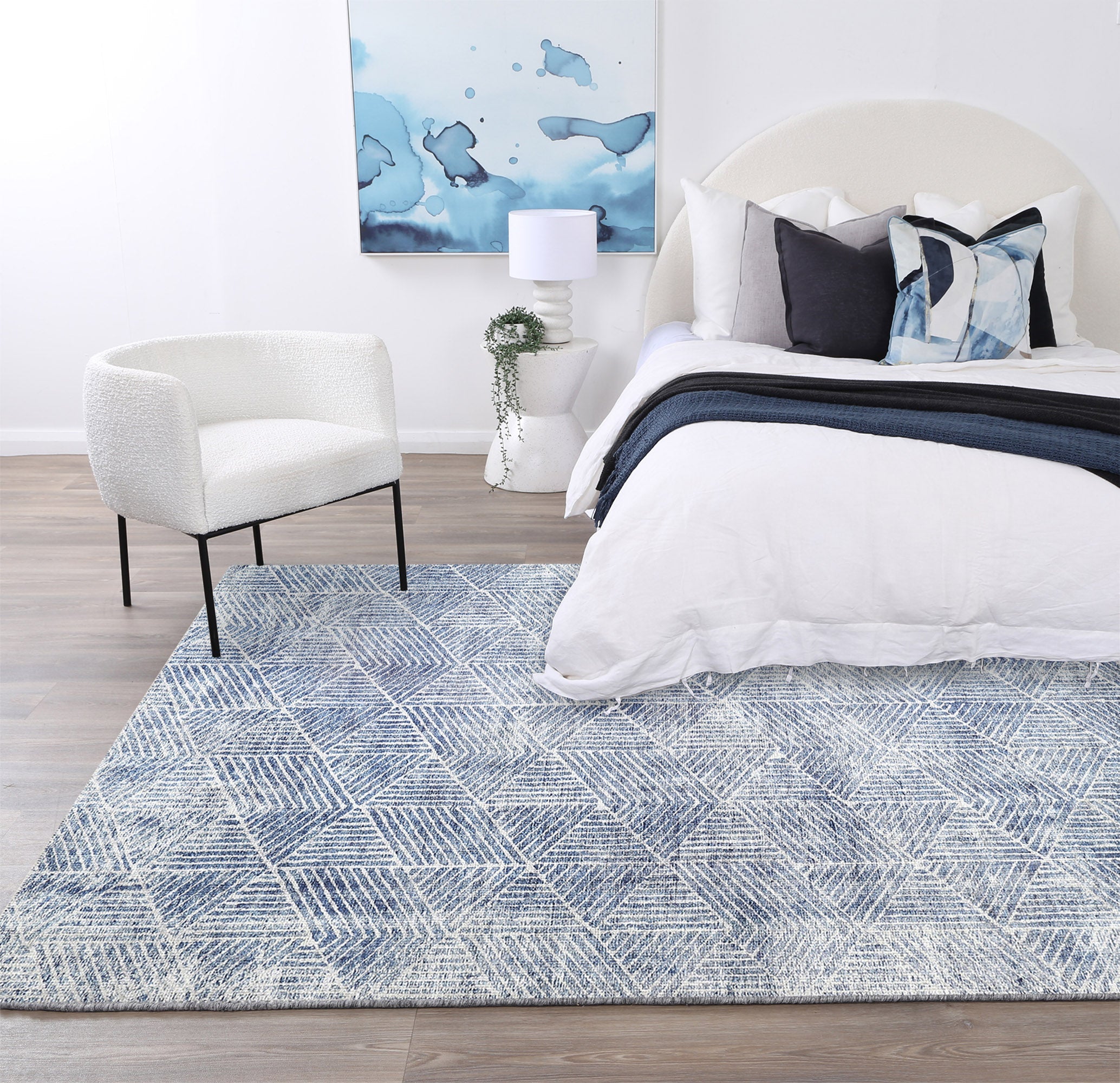 Greenport Denim Rug in room