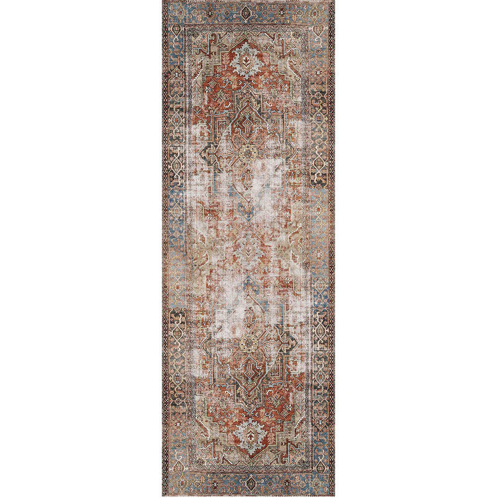 Sophia Heritage Geometric Design in Grey & Beige : Runner Rug