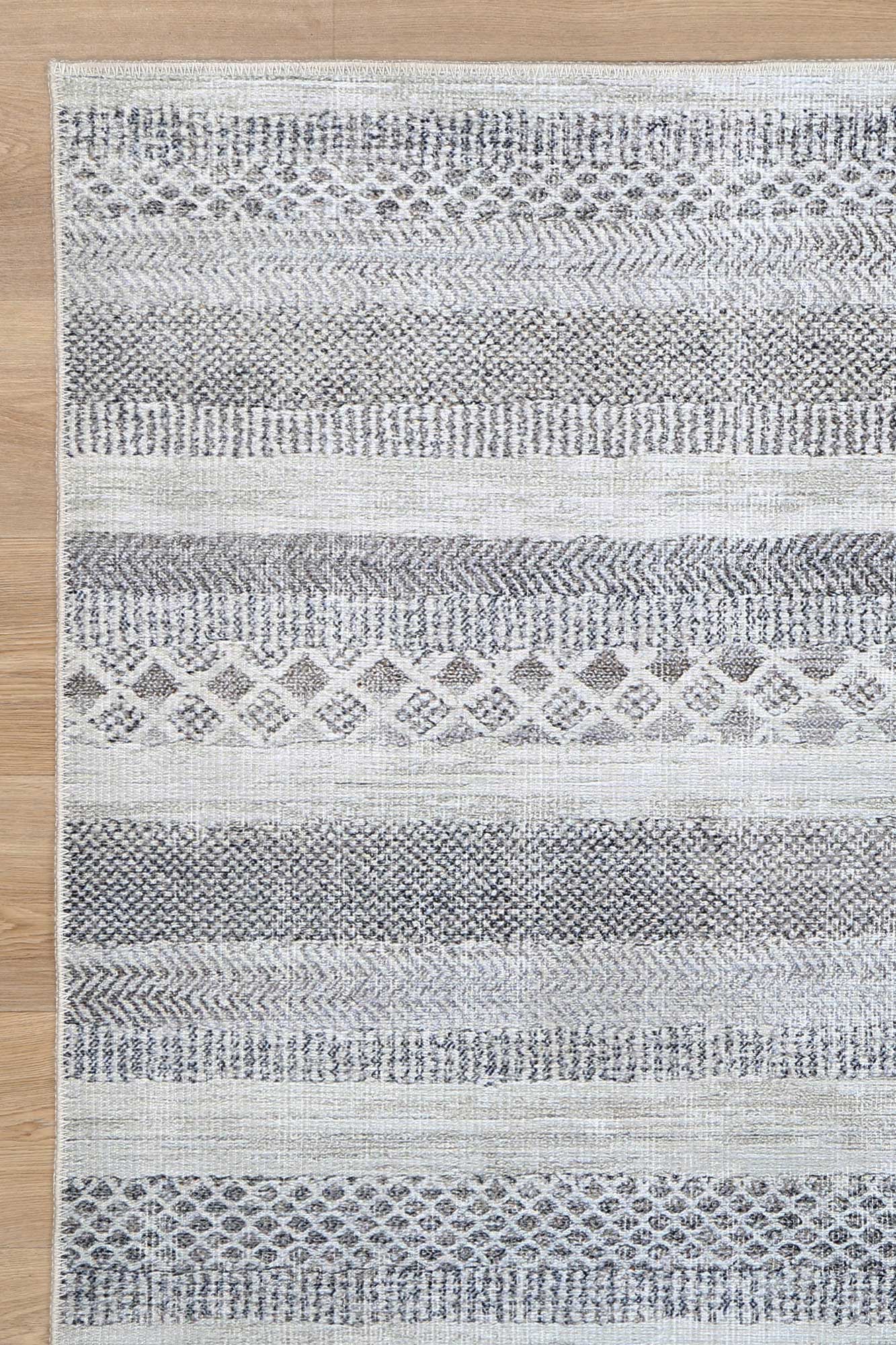 Kalahari Shadows Ash Rug side