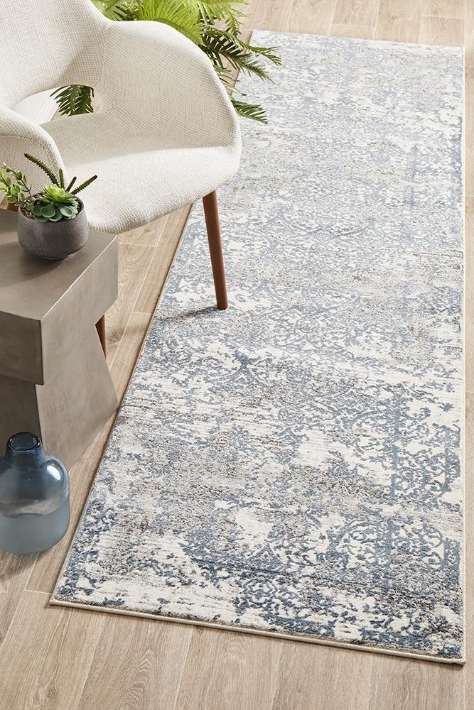 Kendra Yasmin Distressed Transitional Runner Rug - Cozy Rugs Australia