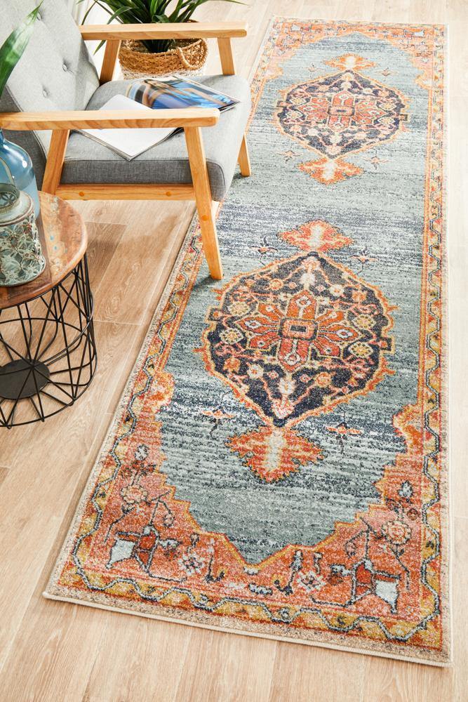 Legacy 862 Rust Runner Rug - Cozy Rugs Australia