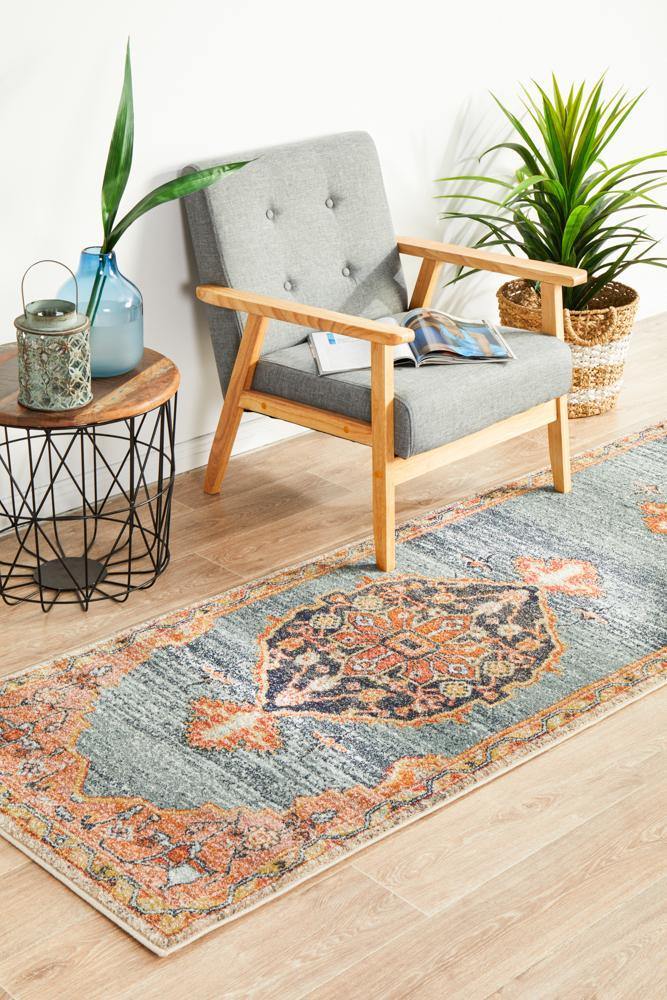 Legacy 862 Rust Runner Rug - Cozy Rugs Australia