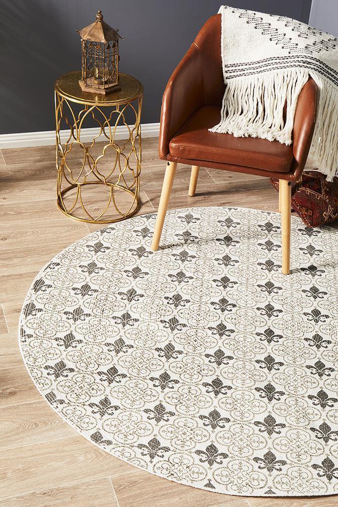 Lunar 421 Printed Silver - Cozy Rugs Australia