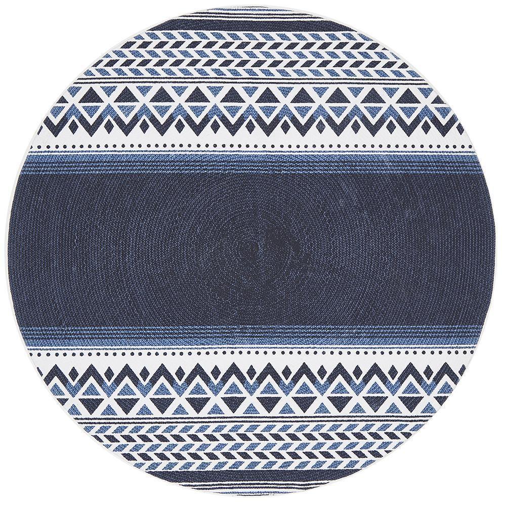 Lunar 422 Printed Navy - Cozy Rugs Australia
