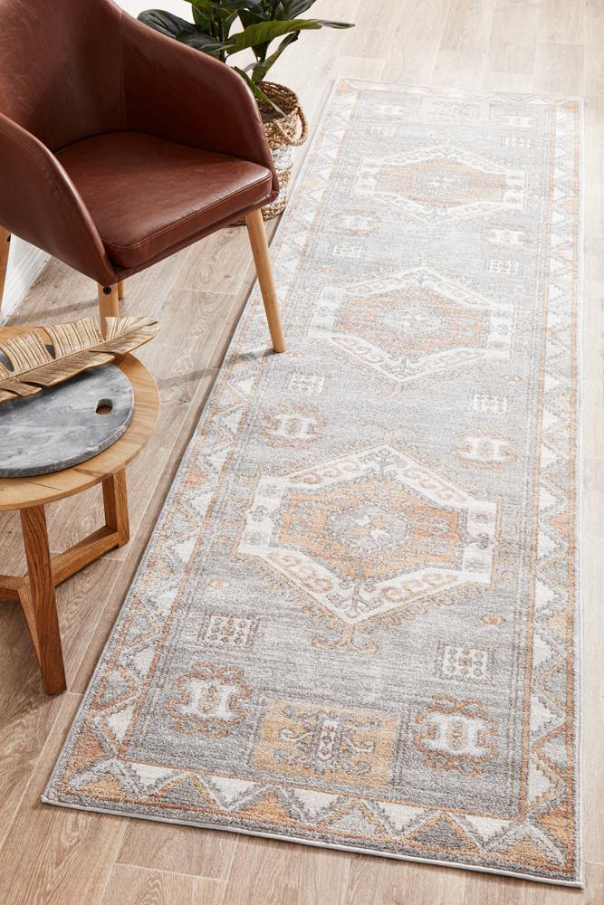 Mayfair Caitlen Grey Runner Rug - Cozy Rugs Australia