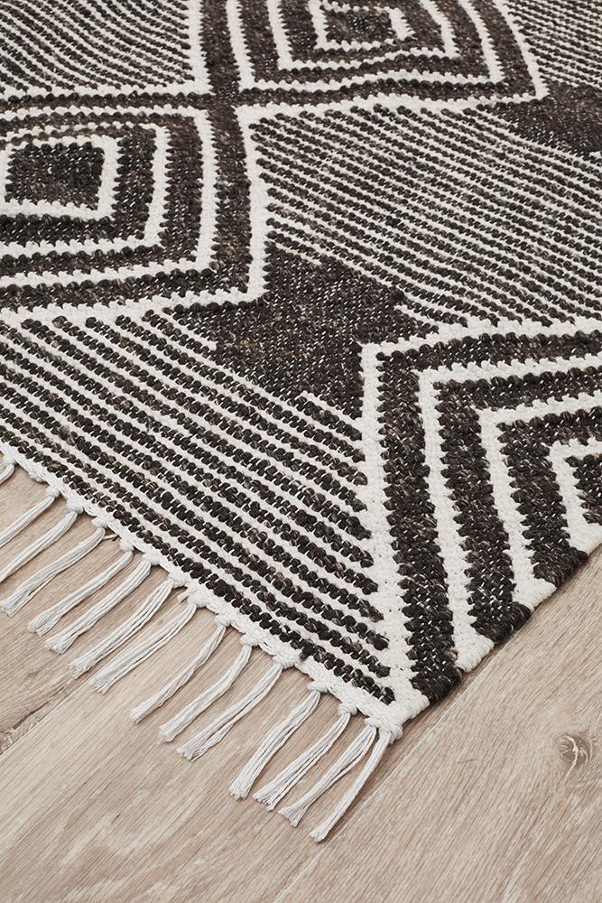 Miller Rhythm Dance Charcoal Rug - Cozy Rugs Australia
