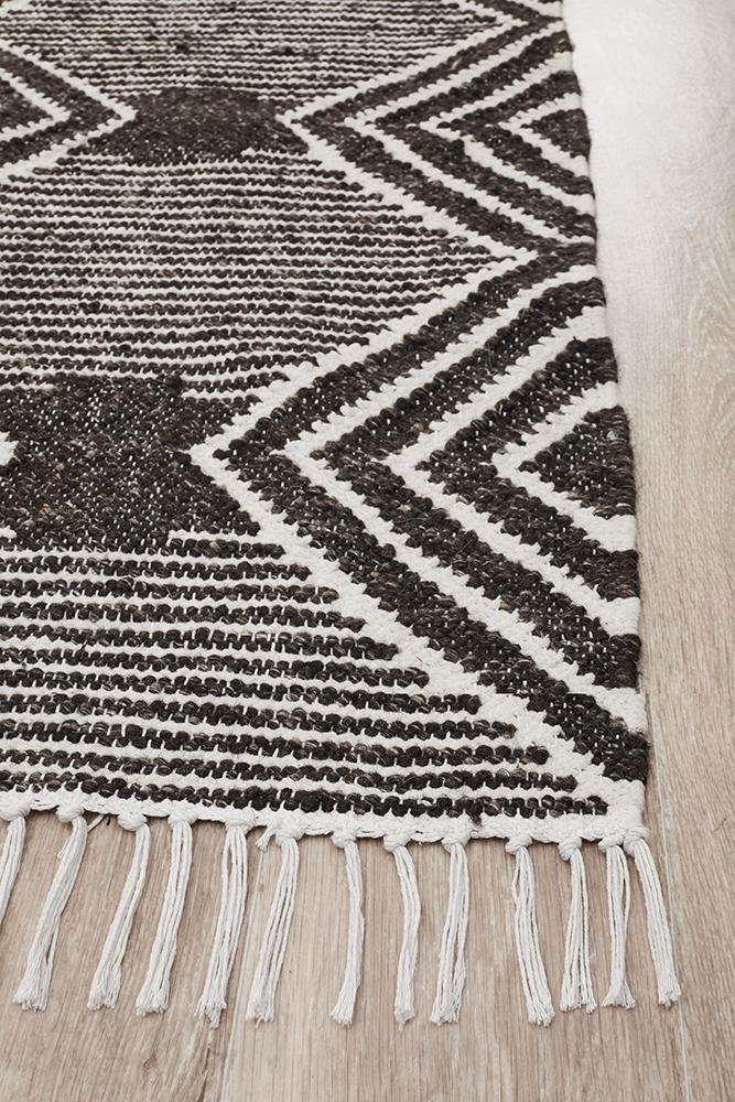 Miller Rhythm Dance Charcoal Rug - Cozy Rugs Australia