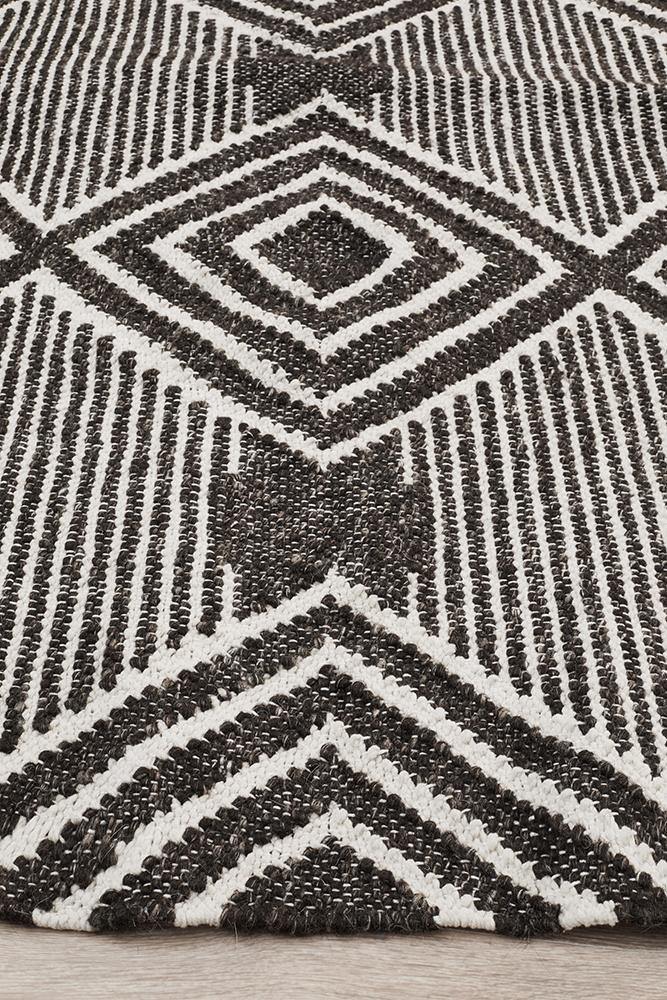Miller Rhythm Dance Charcoal Rug - Cozy Rugs Australia