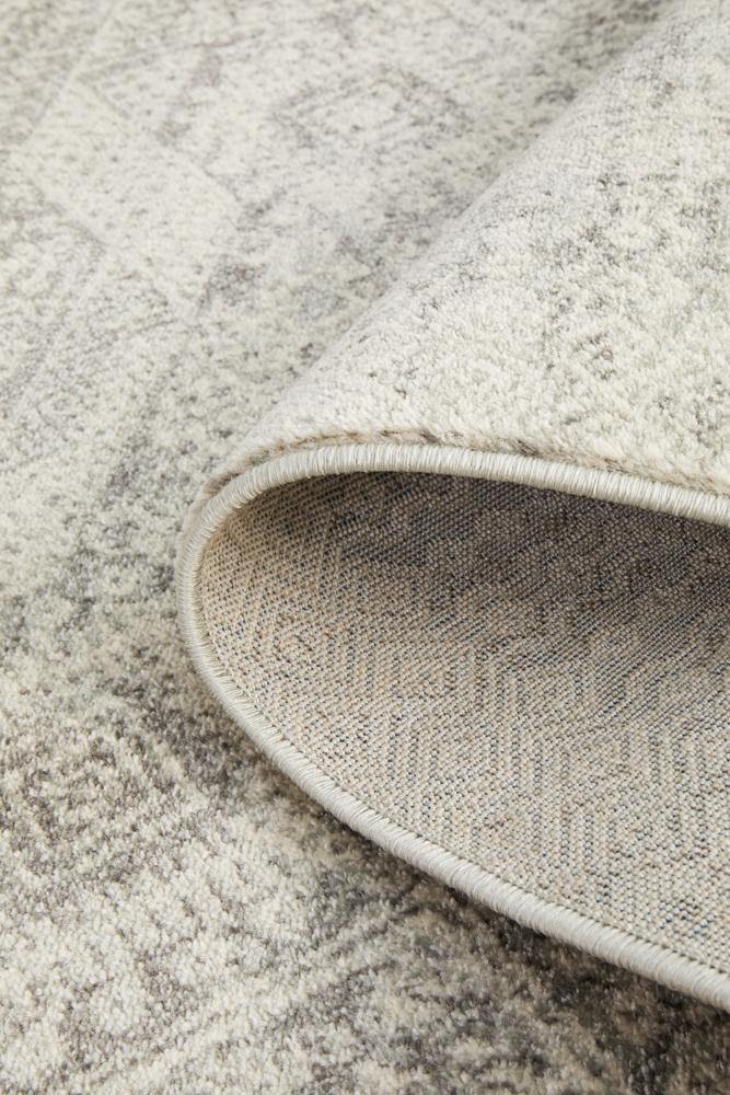 Mirage Zelda Silver Grey Runner Rug - Cozy Rugs Australia