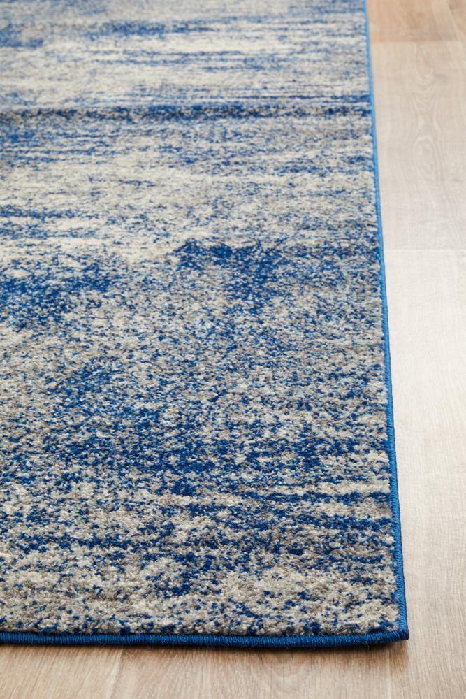 Mirage Casandra Dunescape Modern Blue Grey Runner Rug - Cozy Rugs Australia