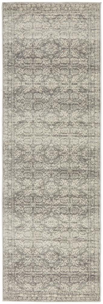 Mirage Gwyneth Stunning Transitional Silver Runner Rug - Cozy Rugs Australia