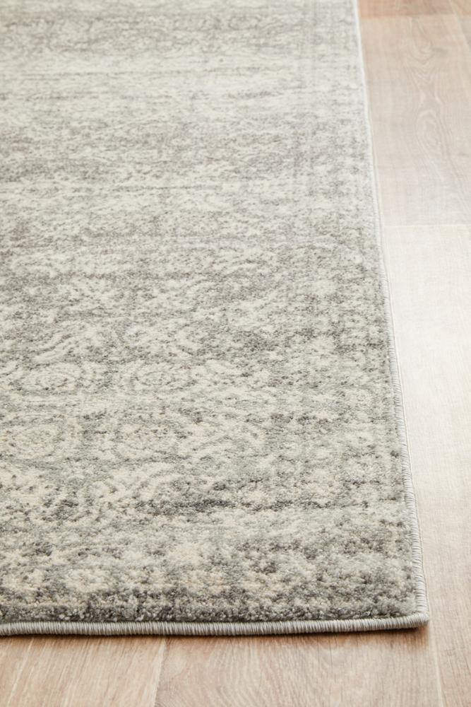 Mirage Gwyneth Stunning Transitional Silver Runner Rug - Cozy Rugs Australia