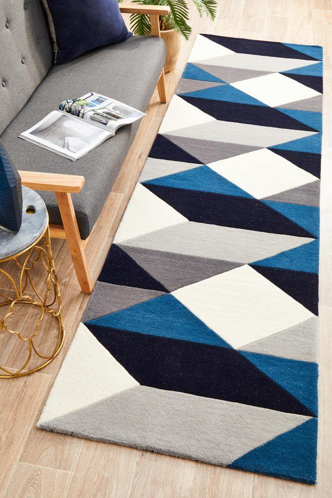 Matrix Pure Wool 904 Steel Runner Rug Rug - Cozy Rugs Australia