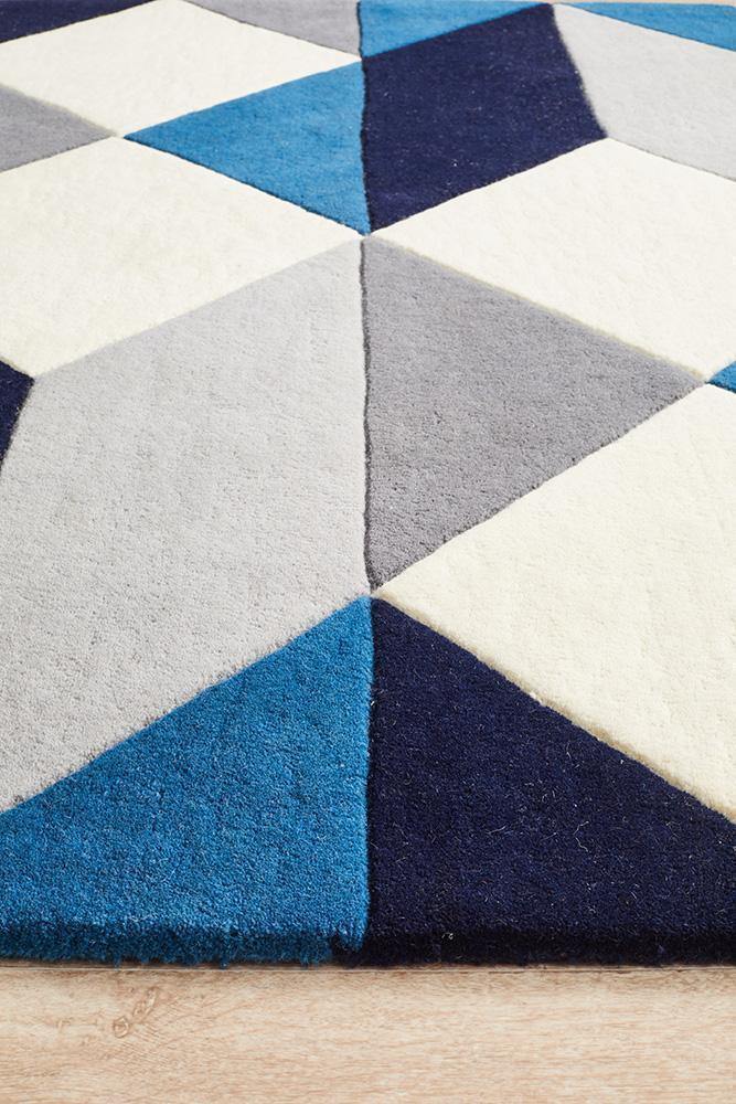 Matrix Pure Wool 904 Steel Rug - Cozy Rugs Australia