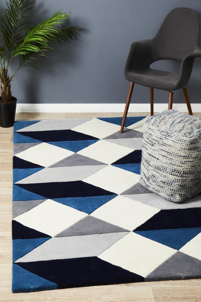 Matrix Pure Wool 904 Steel Rug - Cozy Rugs Australia