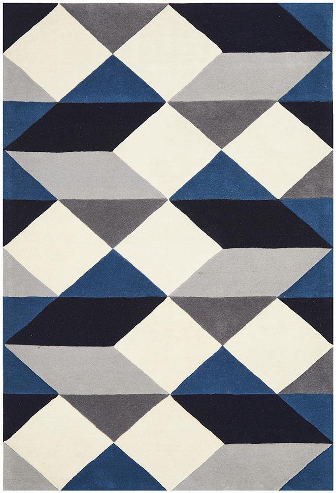 Matrix Pure Wool 904 Steel Rug - Cozy Rugs Australia