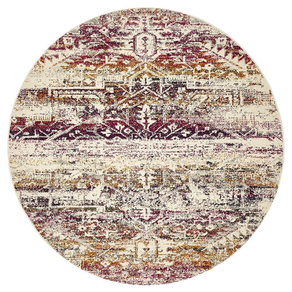 Museum Lili Fuschia Round Rug - Cozy Rugs Australia