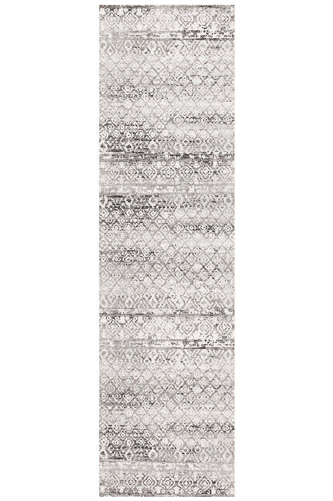 Oasis Zakira Dark Grey Tribal Rug - Cozy Rugs Australia