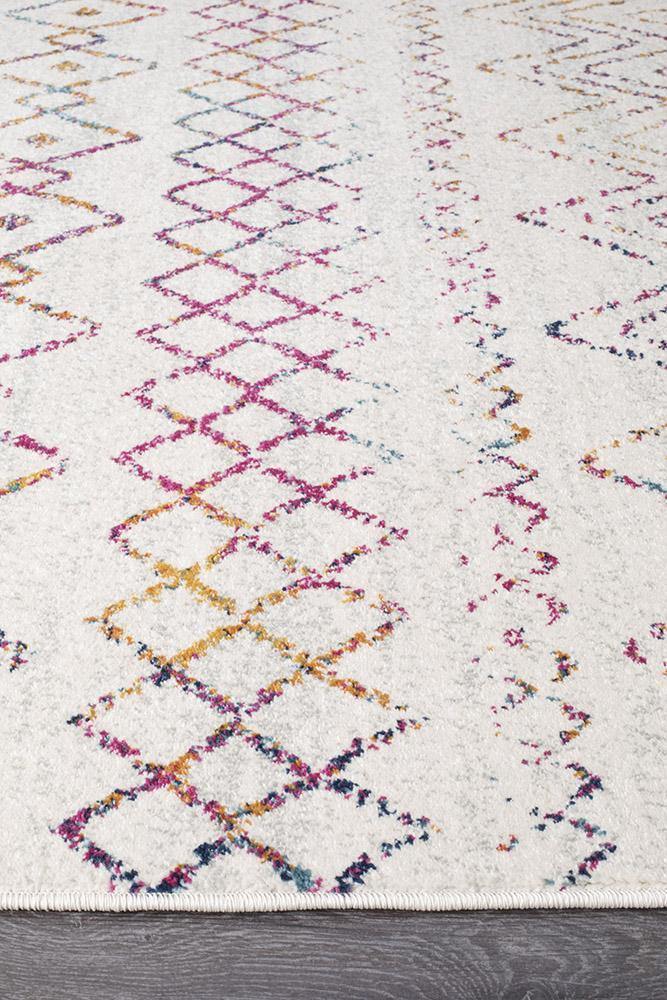 Oasis Nadia Multi Rustic Tribal Runner Rug - Cozy Rugs Australia