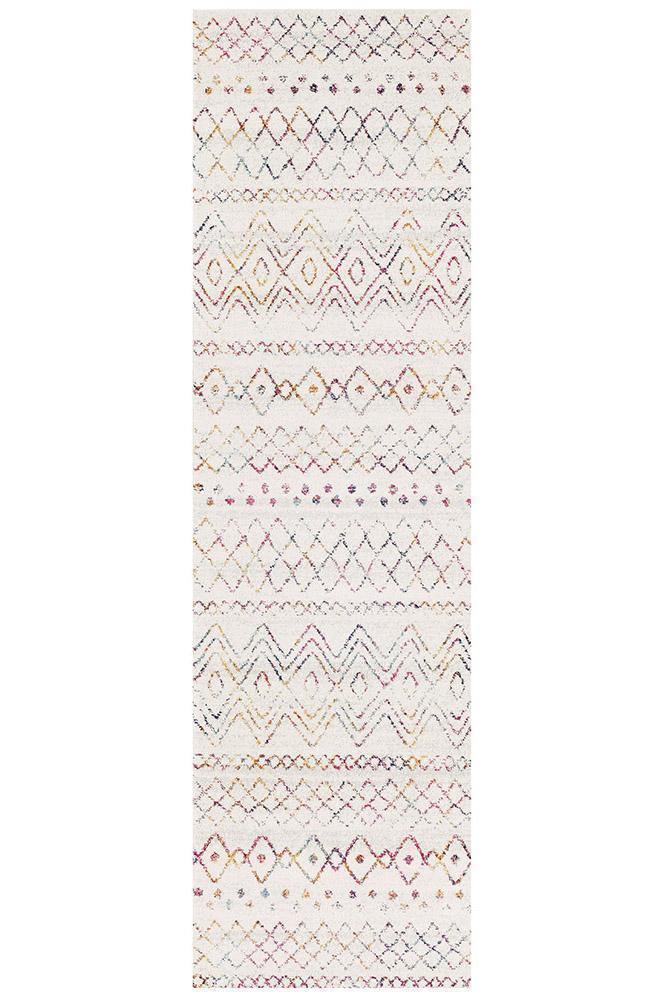 Oasis Nadia Multi Rustic Tribal Runner Rug - Cozy Rugs Australia