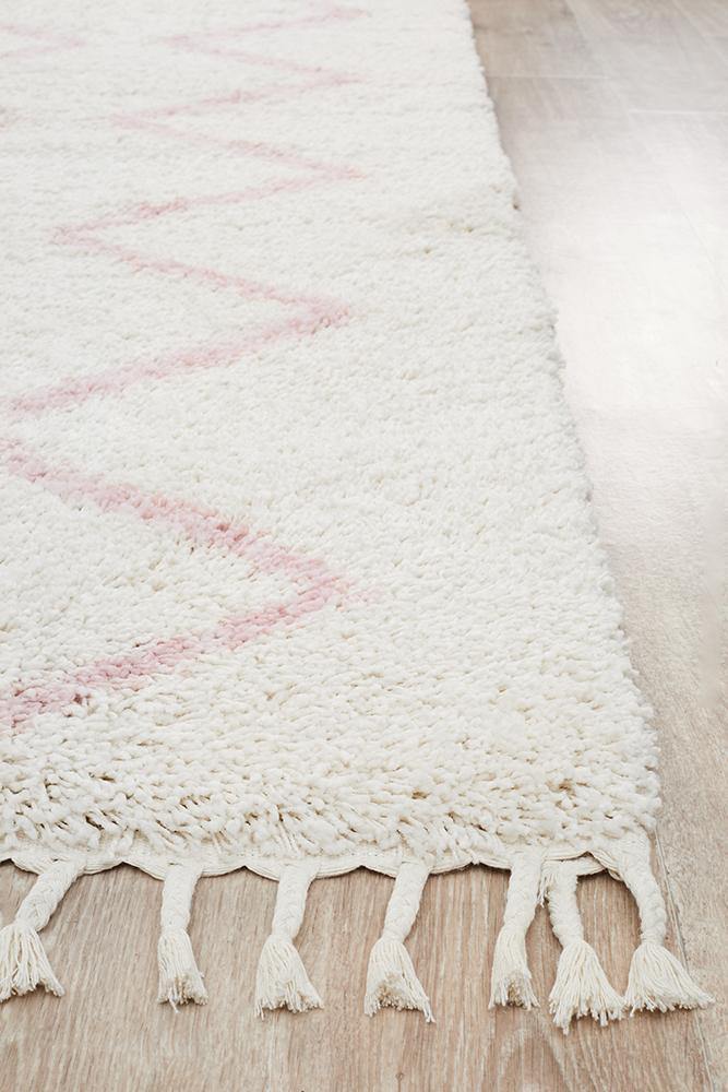 Saffron 11 Pink Rug - Cozy Rugs Australia